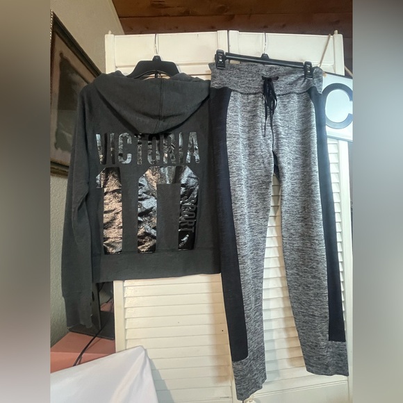 Victoria's Secret Pants - Victoria's Secret Hoodie and jogger pants outfit sm/ lg
